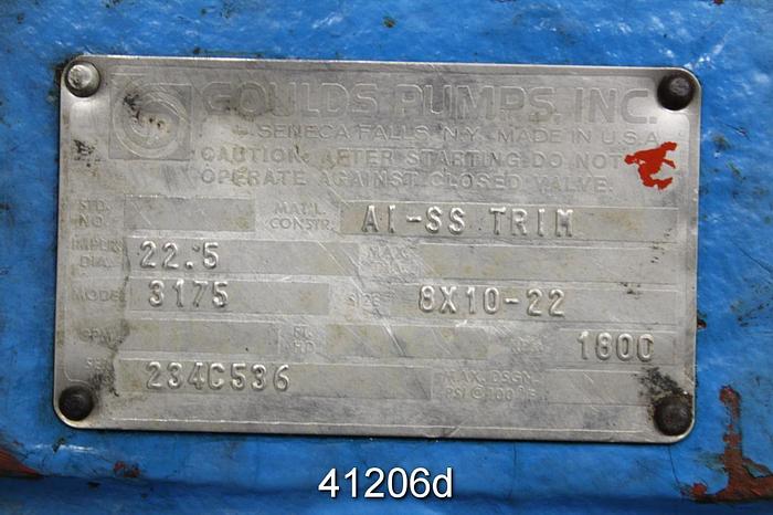Used Goulds 3175 M Power End With 22" Frame Adapter #41206