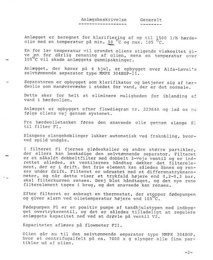 Used Alfa Laval MMPX304 module, complete separation system.