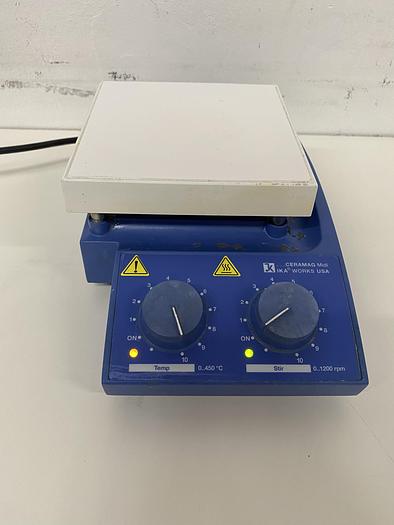 Used Ika Works Ceramag Midi Magnetic Hotplate Stirrer 515W, 1200RPM