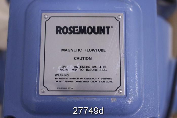Used Rosemount 8705TSA06CILIN0W8 6" Magnetic Flow Tube, Maximum Process Temperature 350F, Max Process Pressure 275 Psi #27749