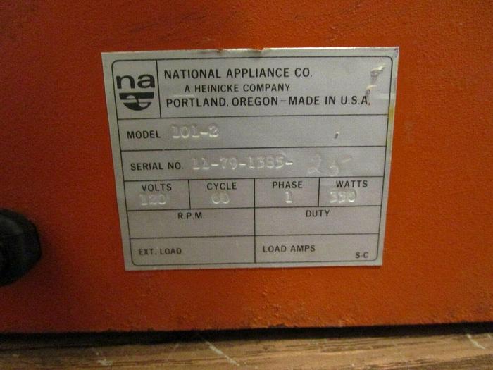 Used NATIONAL HEINICKE HEATED WATER BATH MODEL 101-2