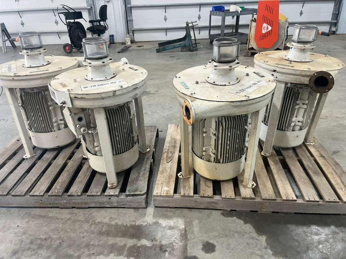 Used Bühler MJPB fine impact mills