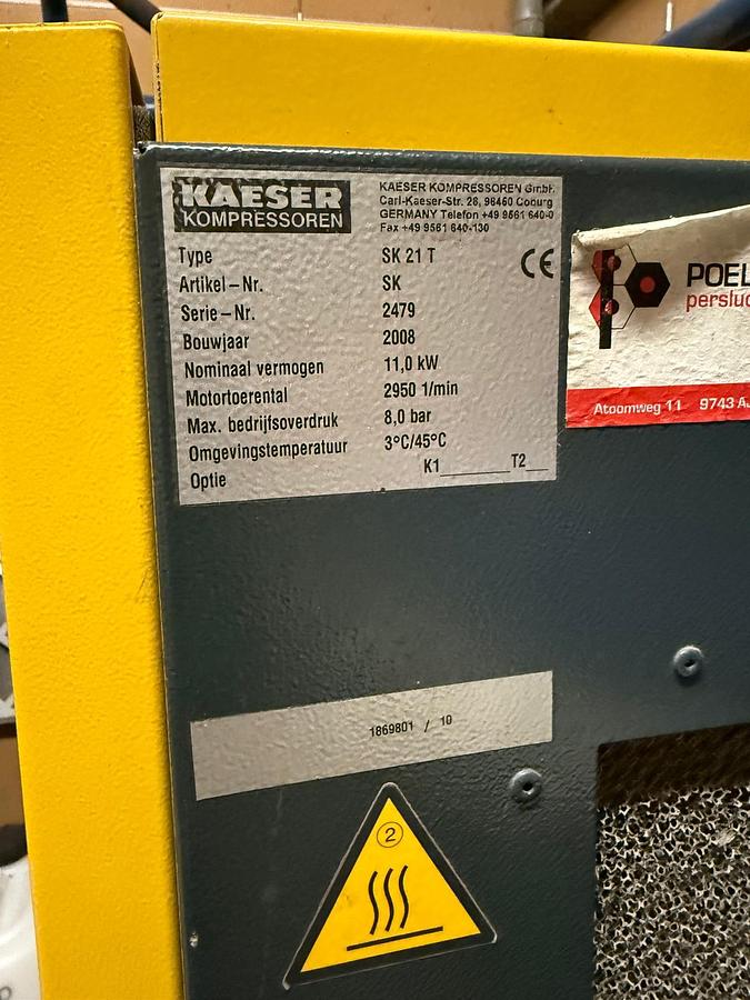 Used Kaeser Compressor package