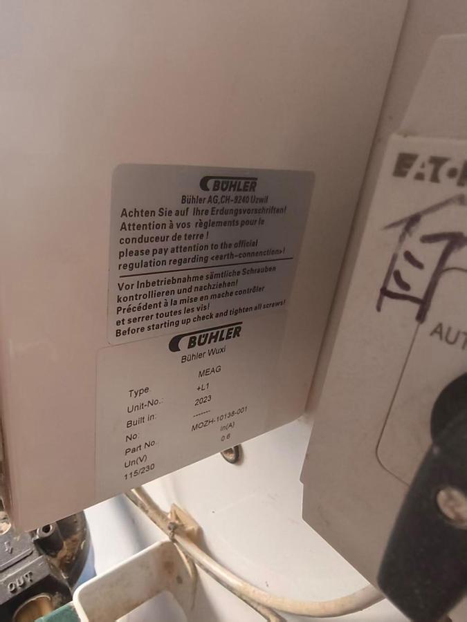 Used BUHLER MYFE 30 MOISTURE CONTROL UNIT.