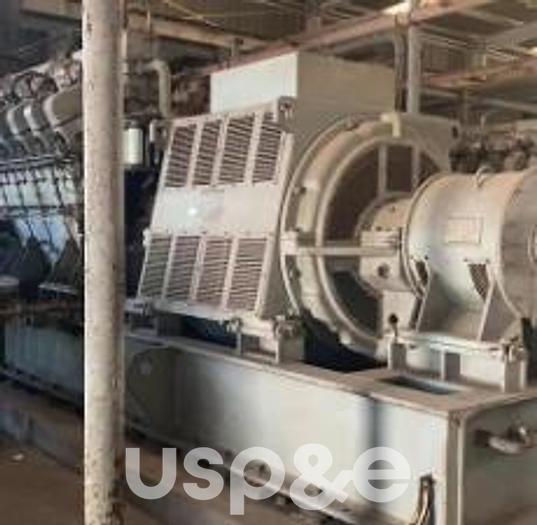 Used 12 MW 1997 Used Mitsubishi 16KU30A HFO Generator Sets