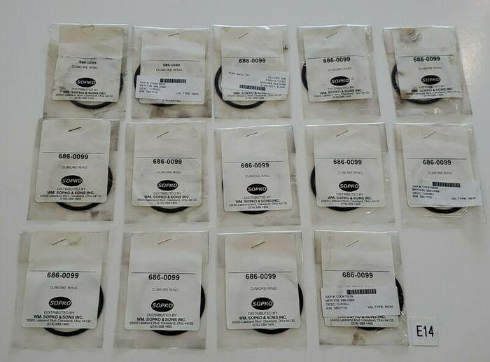 *NEW IN BAG* LOT OF 14 SOPKO DUMORE 686-0099 DUMORE SEAL O RING + WARRANTY!