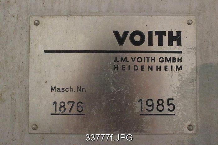 Used Voith Model 31-27 Pressure Screen, Multi-Foil Rotor and C-Bar Slotted Basket #33777