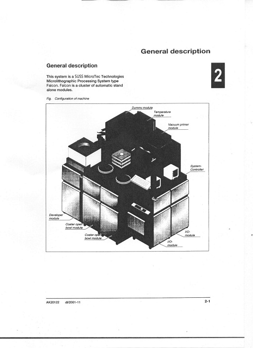 Used Complete photolitographic line FALCON