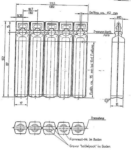 Used Rommelag 305m Blow Fill Seal Line 