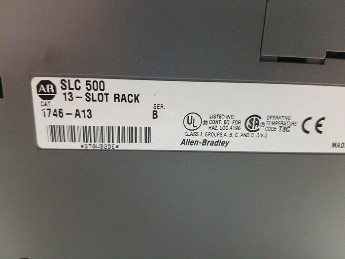 Used Allen Bradley 1746-P2 1746-A13, 1746-OA16. 1746-OW16, 1746-NI4, 1746-IV16, NO4I