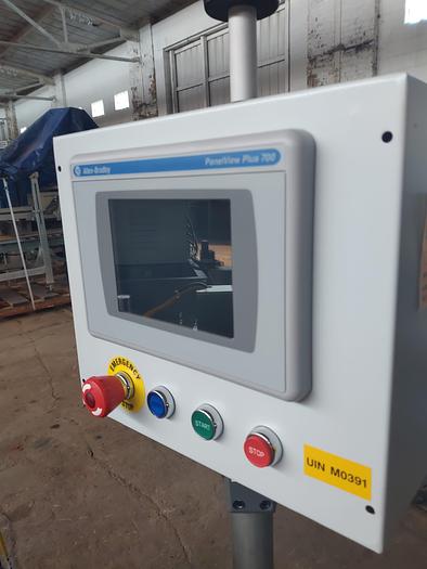 Used Lsi  Mdl 20 -627b  pressure sensitive top labeler with 8 foot  conveyor