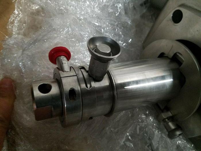 Used Feldmeier Pump with Boston Gear Drive Motor Stainless Steel Pharmaceutical