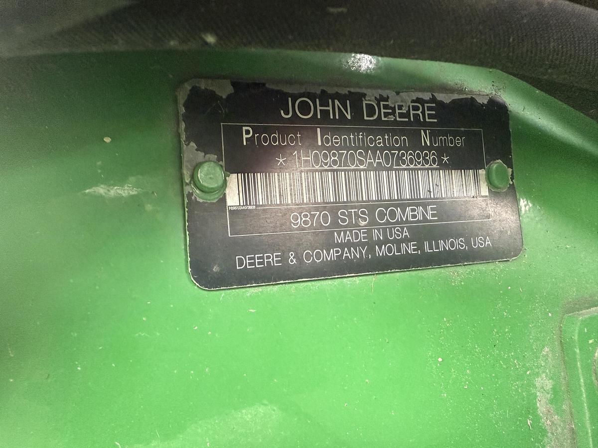 Used 2010 John Deere 9870 STS
