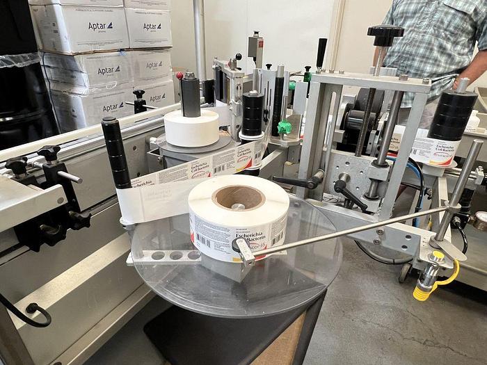 Used Labeler, Pressure Sensitive, Accraply, Model 35W, Conveyor #S744752