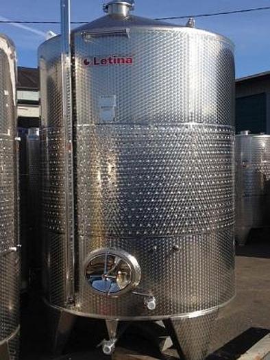 New Stock Letina 2310Gal/8750L Closed Top Jacketed Storage Tank