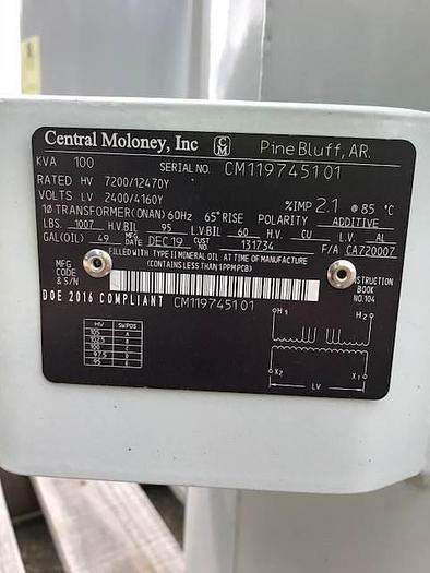 2020 Prolec and Central Moloney Pole Mount Transformers - 25, 50 & 100 KVA