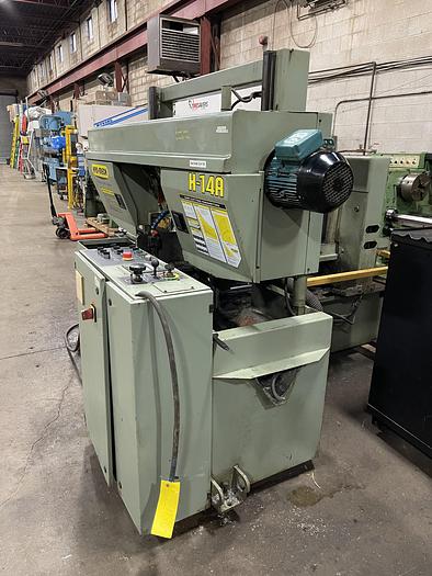 Used 14" X 14", HYD-MECH, H-14A, FULLY AUTOMATIC HORIZONTAL BANDSAW