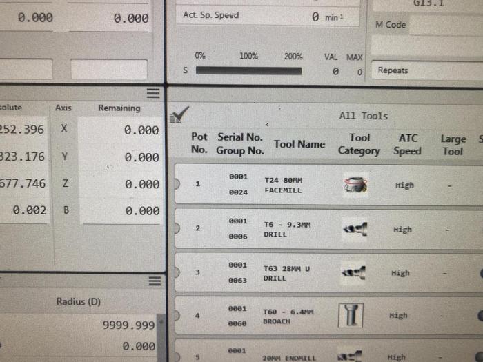 Used 2017 DMG Mori NHX 4000 Horizontal Machining Center