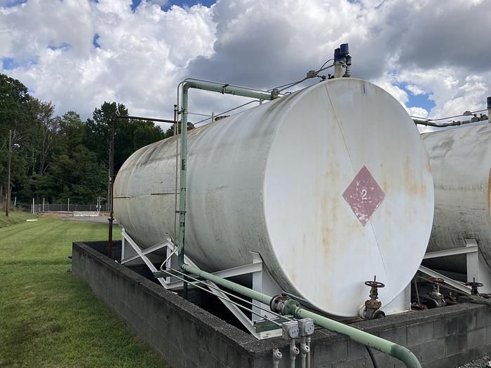 Used Used approximately 15,000 gallon carbon steel horizontal single walled fuel tank