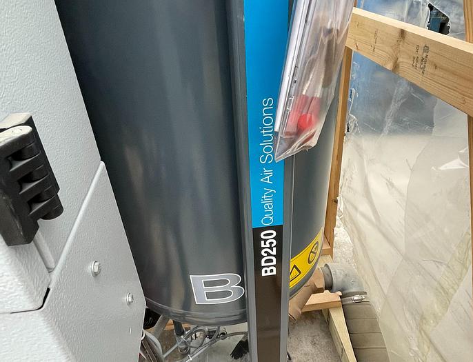 Used ATLAS COPCO MODEL BD250 DESSICANT COMPRESSED AIR DRYER-NEVER USED