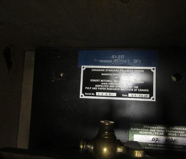 Used Canadian Standard Freeness Tester #44561