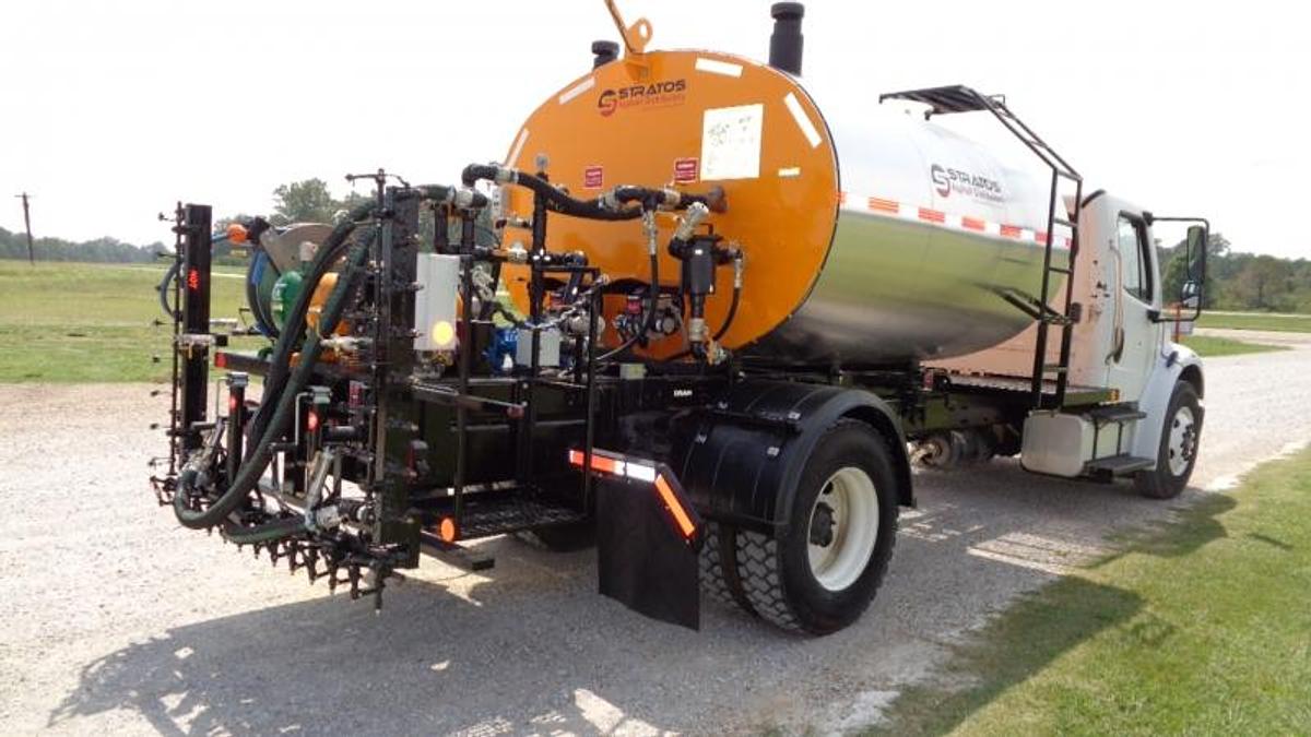 2000 Gallon Asphalt Emulsion Sprayer, Skid Mounted