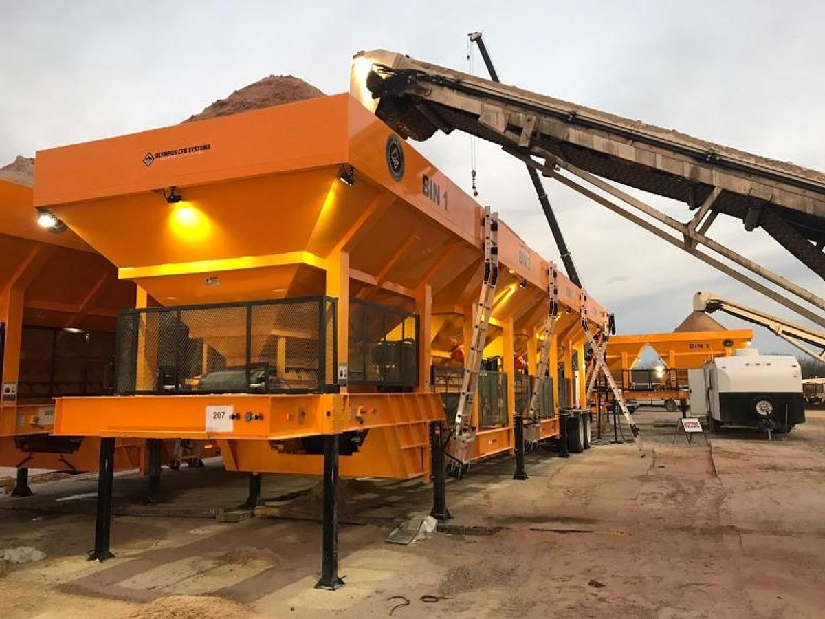 Olympus wet sand bins