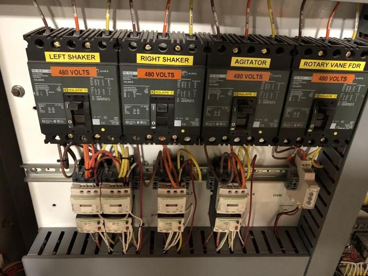 Used Electrical panel, 3 phase, 9 functions, VFDs