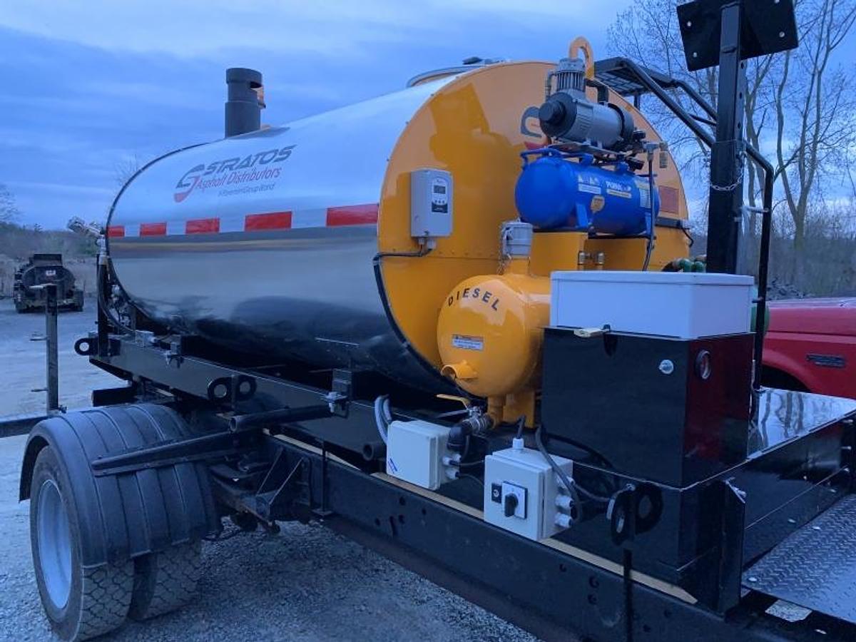 2000 Gallon Asphalt Emulsion Sprayer, Skid Mounted