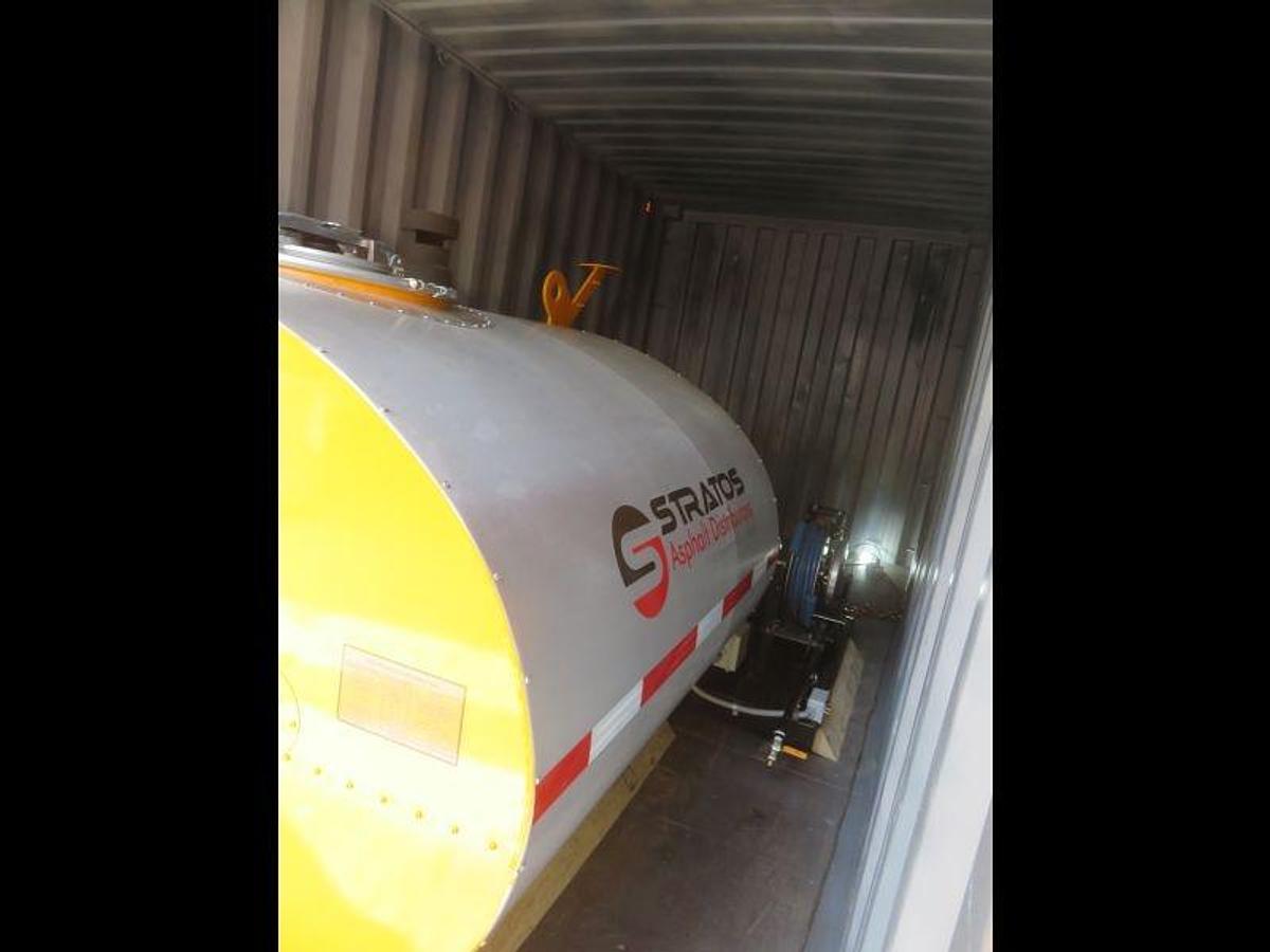 400 Gallon Asphalt Distributor Tank Skid Mounted