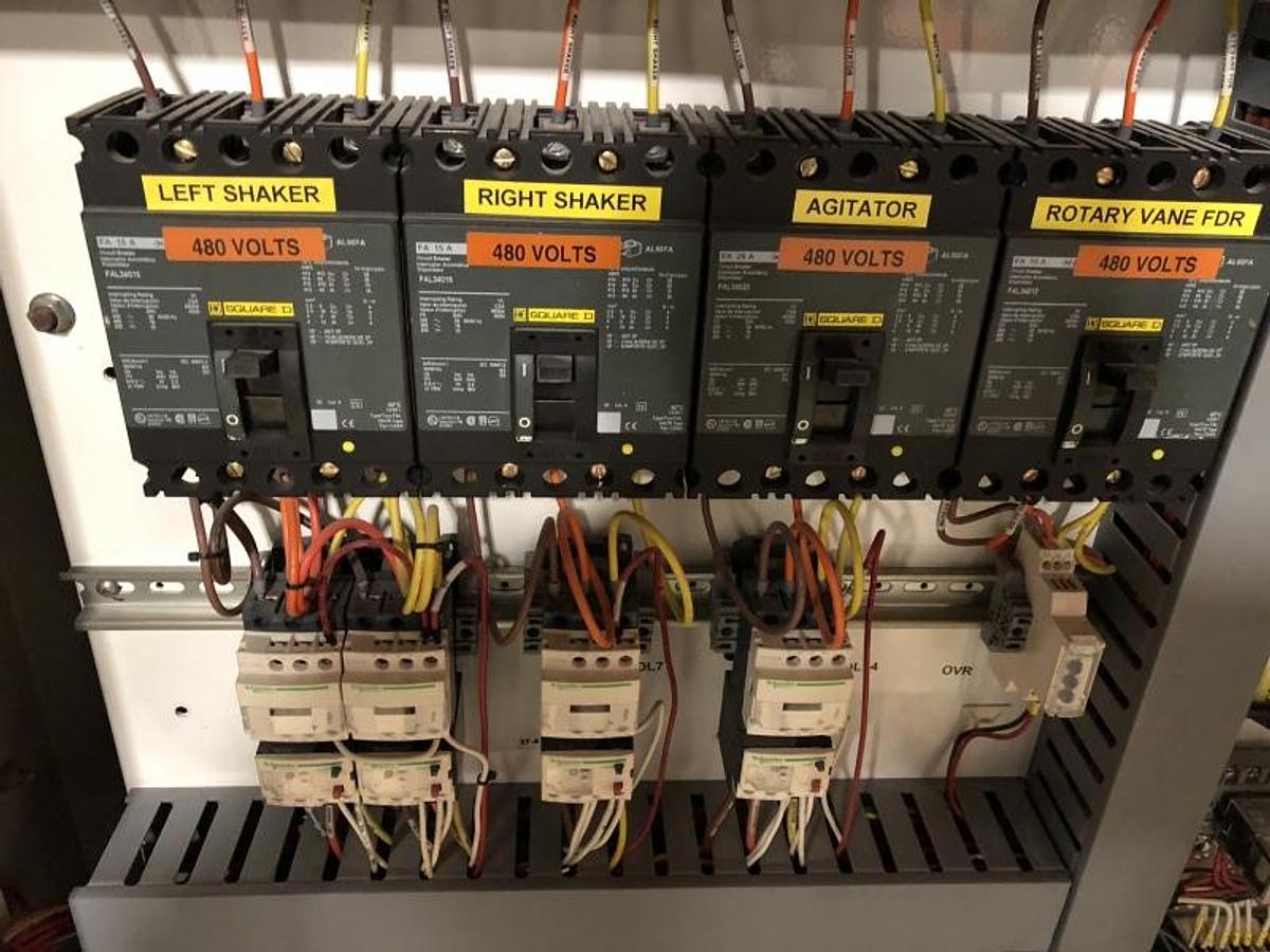 Used Electrical panel, 3 phase, 9 functions, VFDs