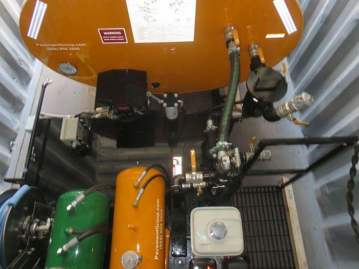 400 Gallon Asphalt Distributor Tank Skid Mounted