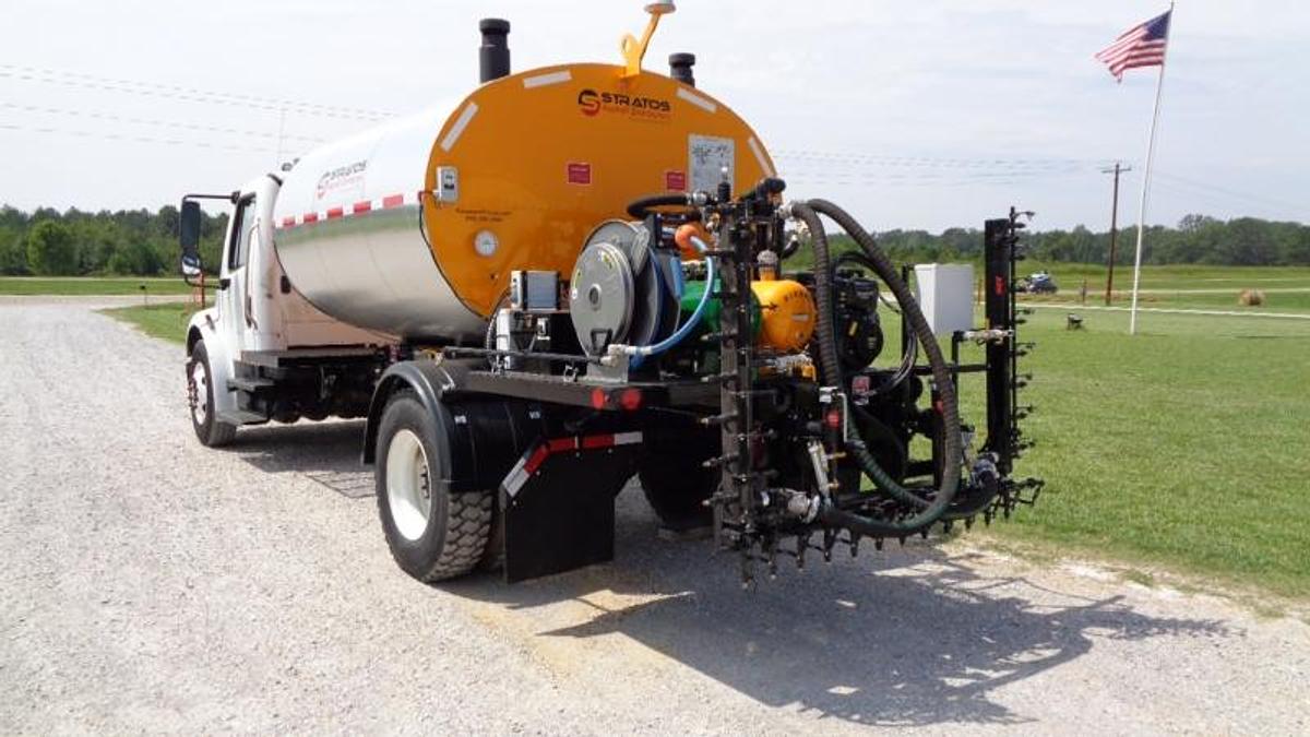 2000 Gallon Asphalt Emulsion Sprayer, Skid Mounted