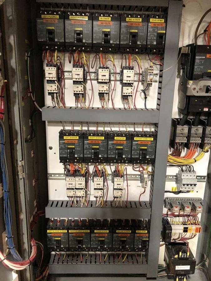 Used Electrical panel, 3 phase, 9 functions, VFDs
