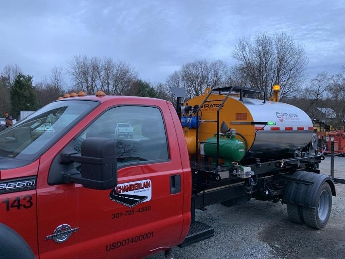 2000 Gallon Asphalt Emulsion Sprayer, Skid Mounted