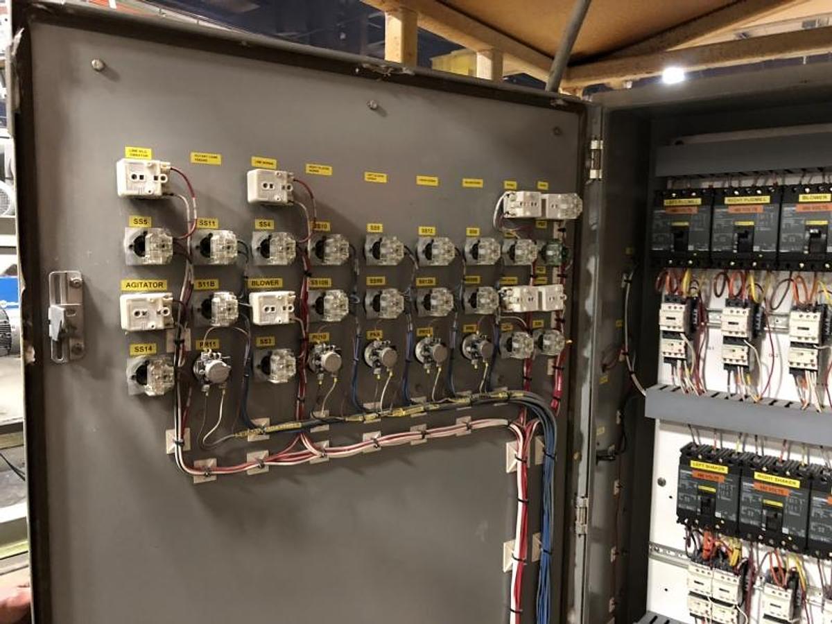 Used Electrical panel, 3 phase, 9 functions, VFDs