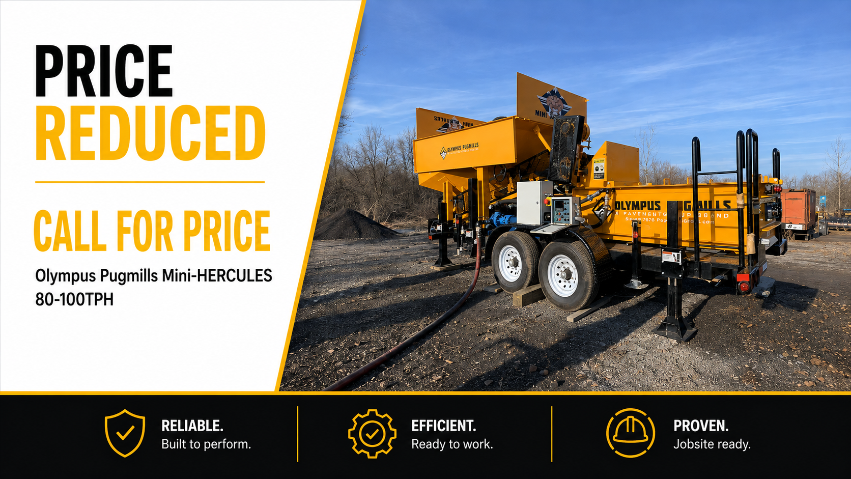 Used Olympus Mini-HERCULES Pugmill System