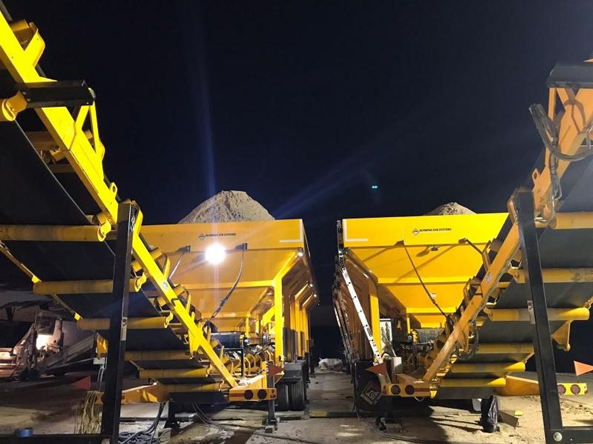 Olympus wet sand bins