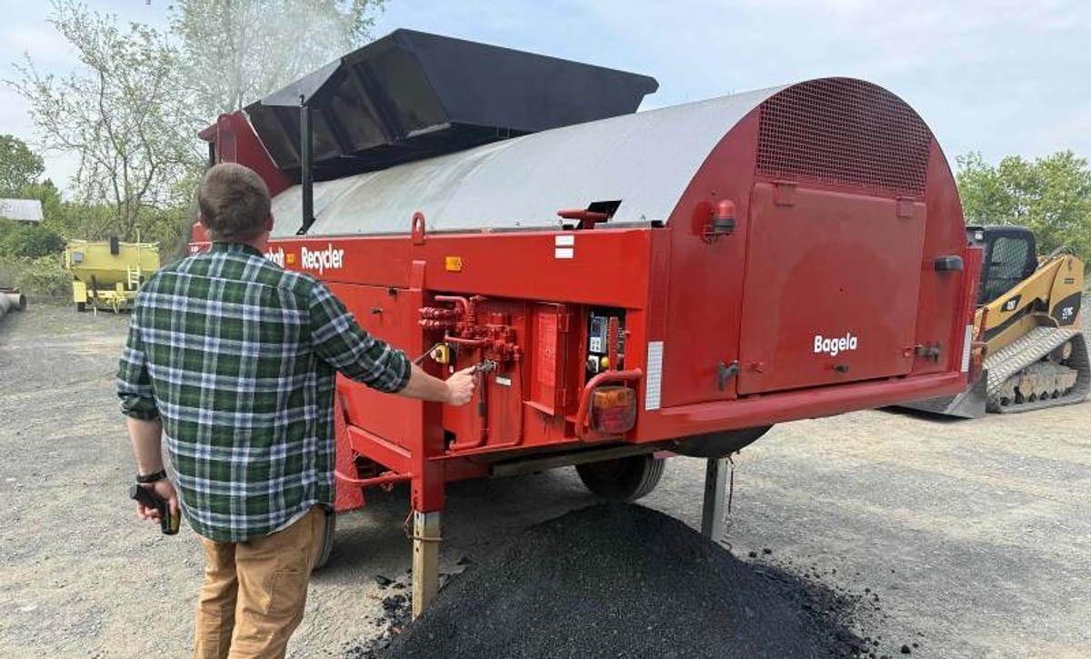 Used Bagela BA10000 10tph asphalt recycler