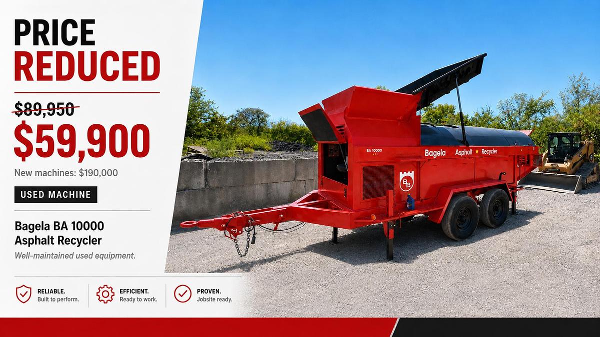 Used 2007 Bagela 10TPH Asphalt Recycler
