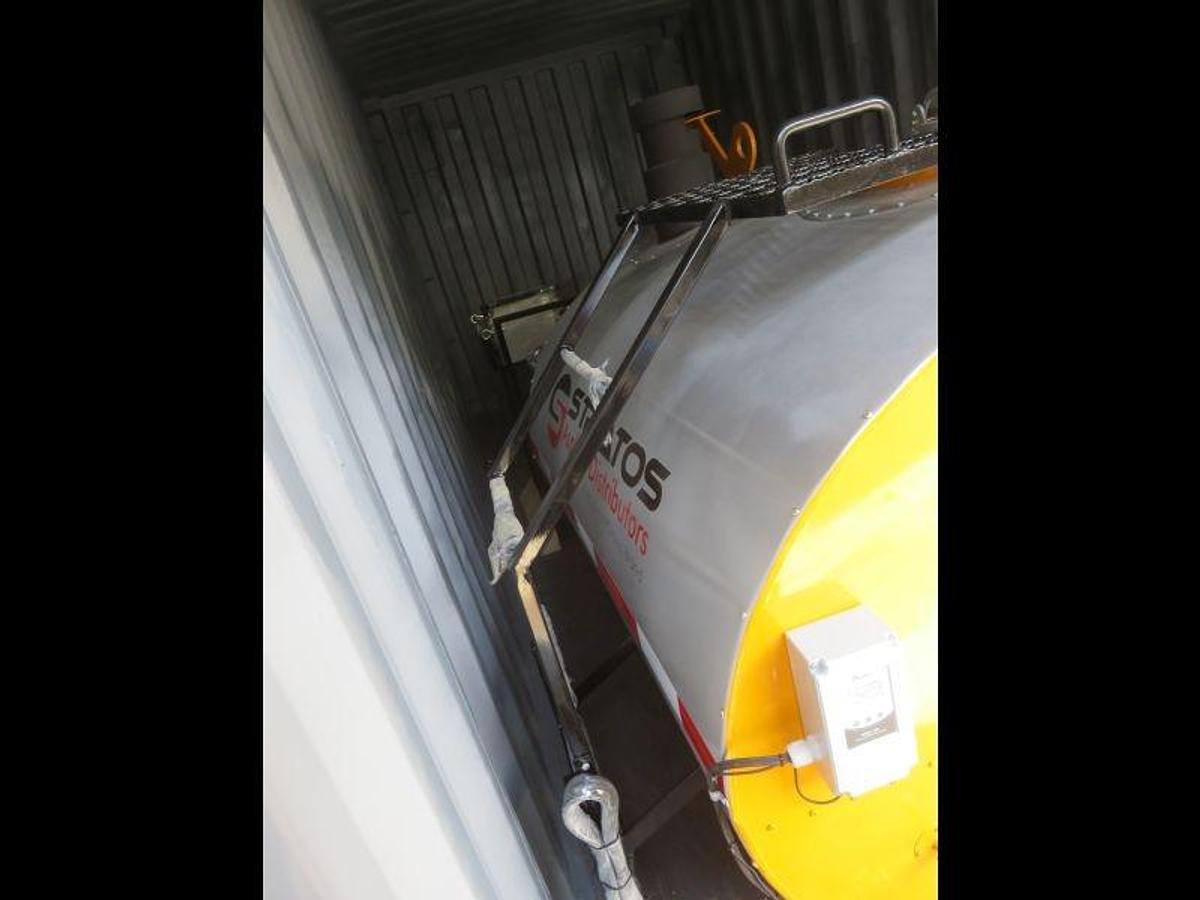 400 Gallon Asphalt Distributor Tank Skid Mounted