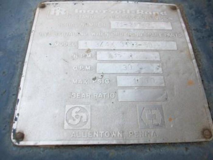 Used Ingersoll Rand 3HS3 Triplex Pump