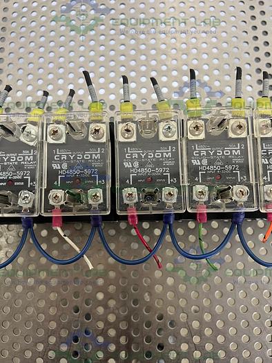 Used Lot of 10 - Crydom  HD4850-5972 Solid State Relay w/ Heat Sink