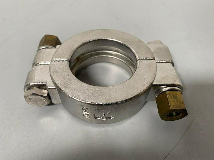 Used Lot of 4 - Tri-Clover Stainless Steel 2.5" OD Bolted High Pressure Clamp