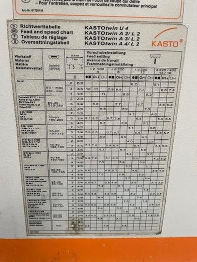 Used 2002 KASTO KASTOtwin A4