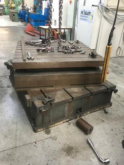 Used 1975 Graffenstaden  table tournante sur table rainurée - rotary table on clamping plate