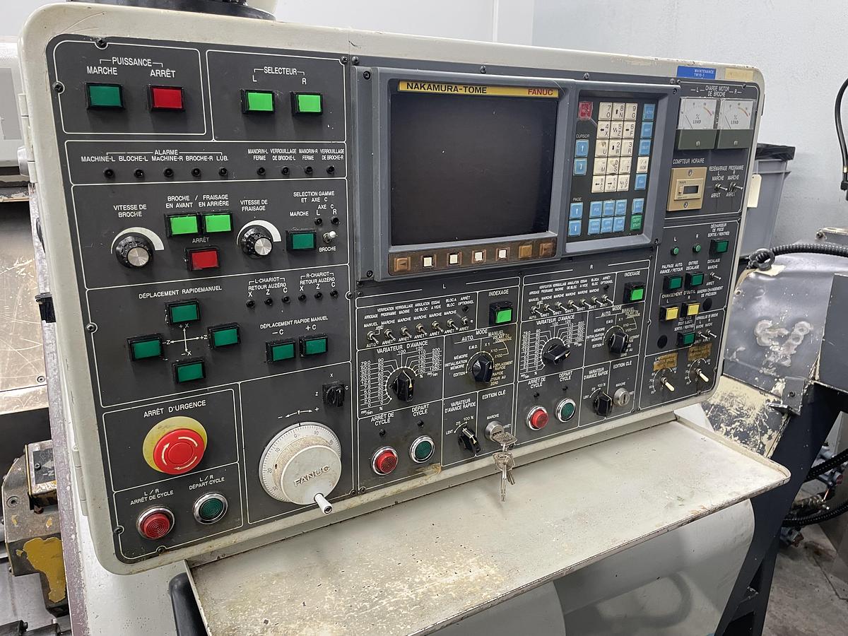Used Nakamura-Tome TW 10 twin spindles twin turrets