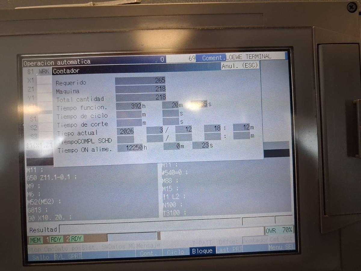 Used CITIZEN K12E VIIP year 2012 with LNS bar feeder