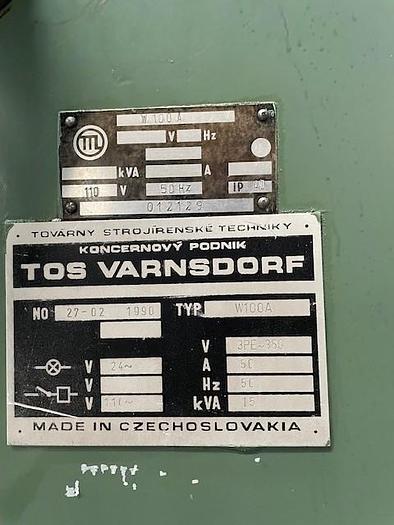 Used TOS W100A manual horizontal borer - aléseuse conventionnelle