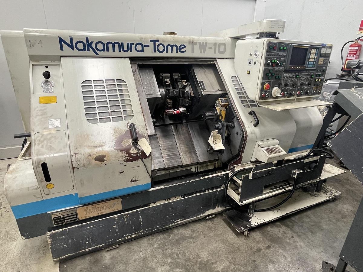 Used Nakamura-Tome TW 10 twin spindles twin turrets